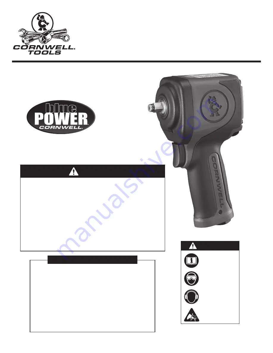 Cornwell Tools bluePOWER CAT2238A Скачать руководство пользователя страница 1