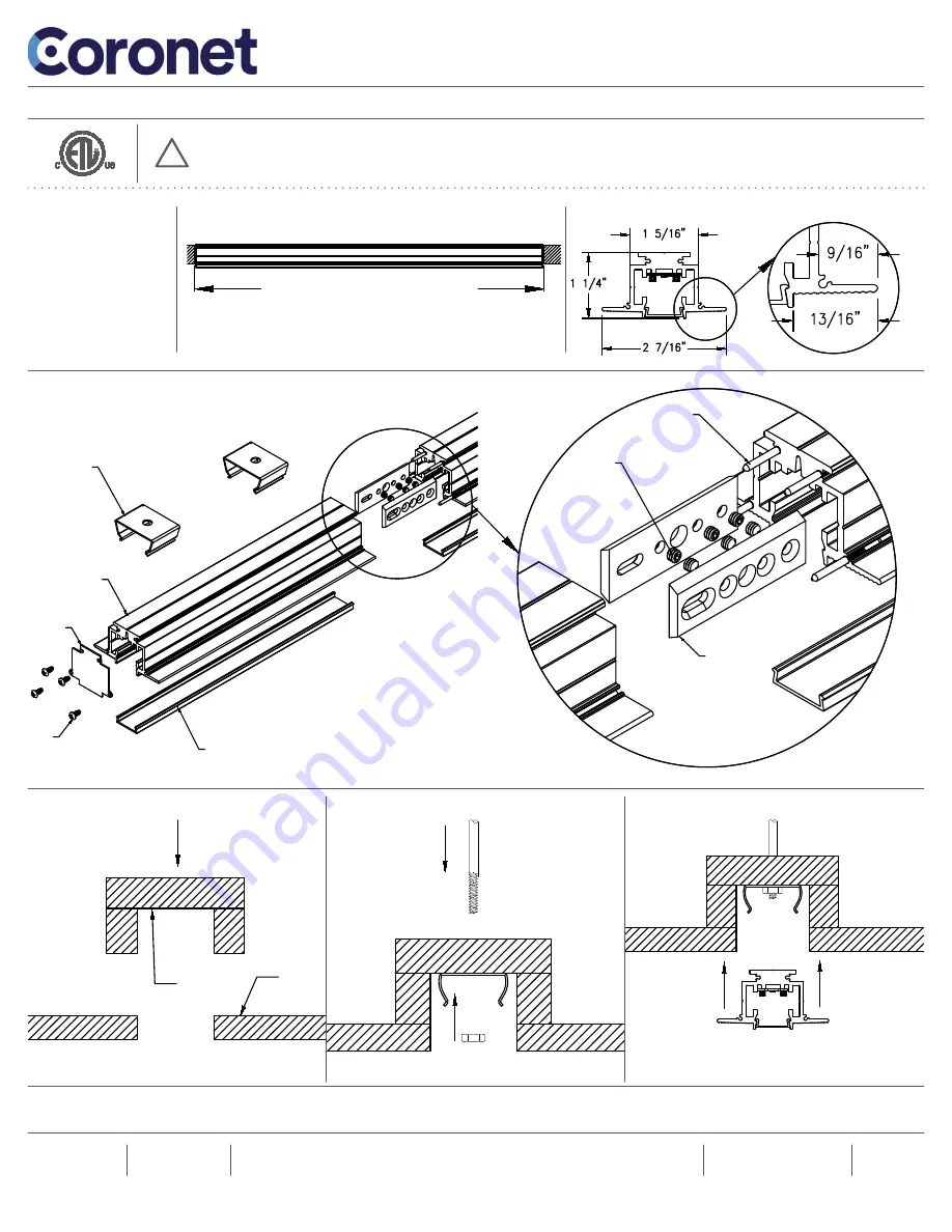 Coronet RUSH NT Installation Manual Download Page 1