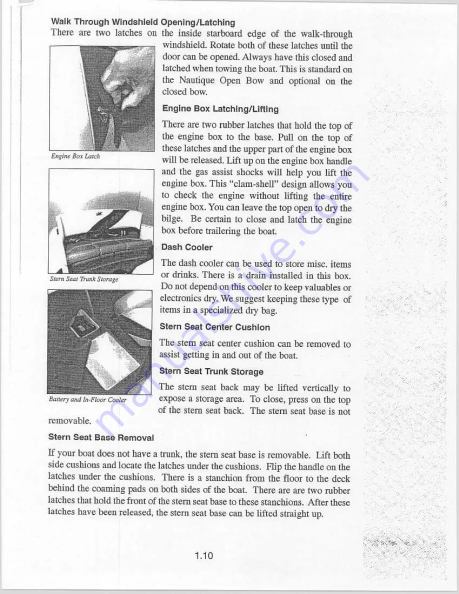 CORRECT CRAFT Ski Nautique Open Bow Owner'S Manual Download Page 16