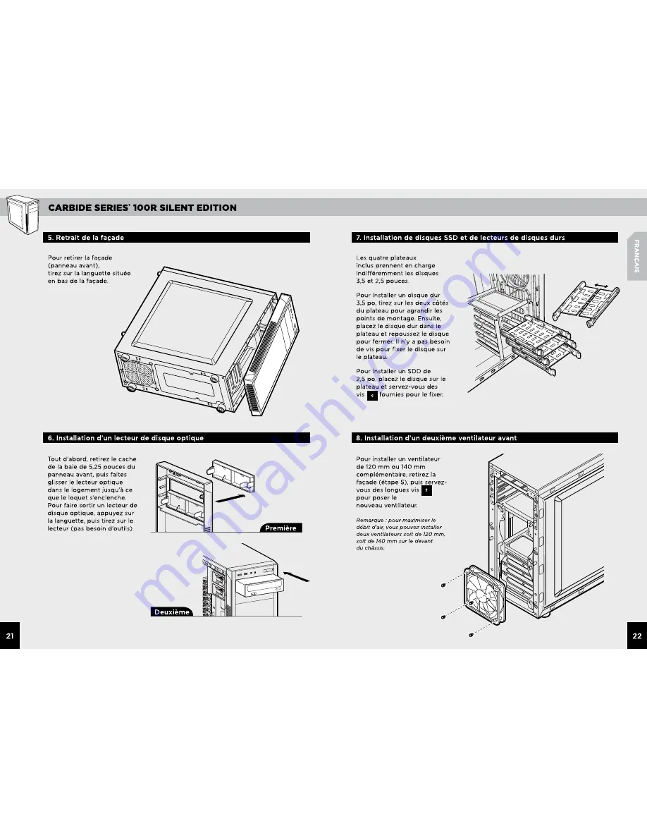 Corsair 100R Silent Edition Installation Manual Download Page 11