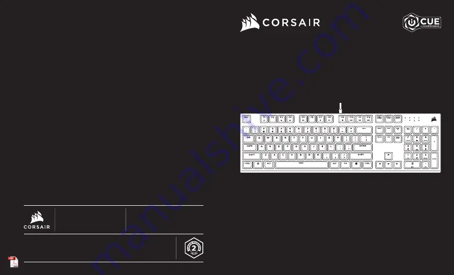 Corsair 8COCH910D019 Manual Download Page 1