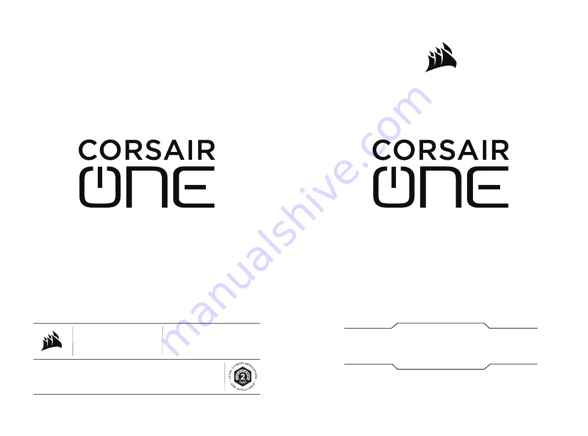 Corsair CorsairONE i300 QSG Скачать руководство пользователя страница 1