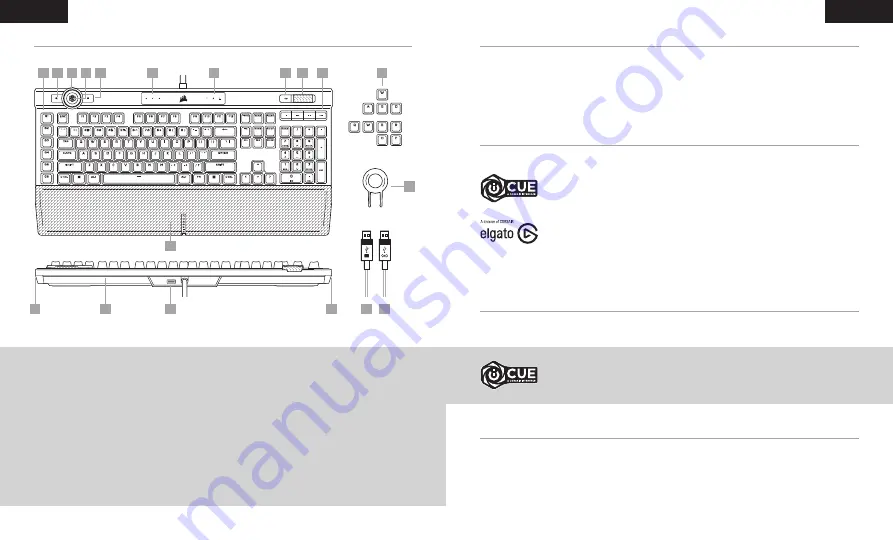 Corsair CUE K100 RGB Manual Download Page 4