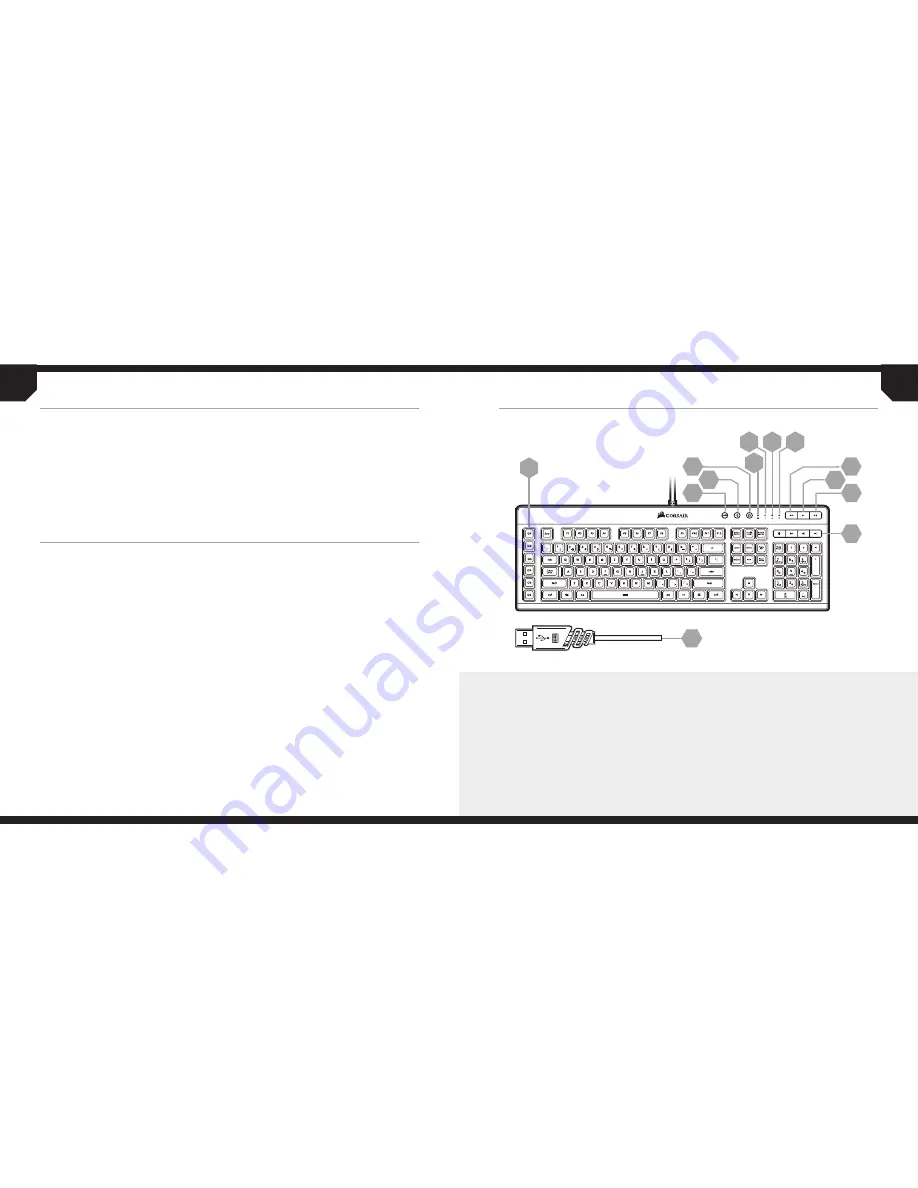 Corsair K55 Quick Start Manual Download Page 2