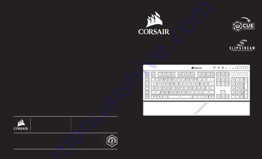 Corsair K57 RGB WIRELESS Manual Download Page 1