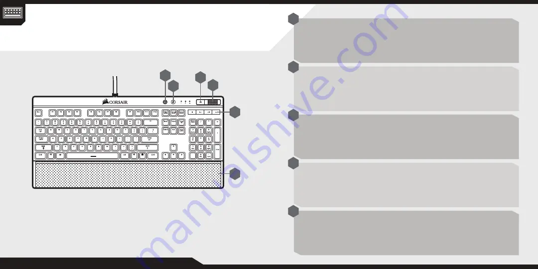 Corsair K70 LUX Quick Start Manual Download Page 2