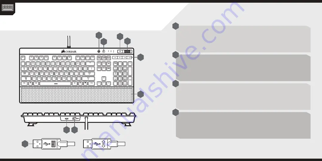 Corsair K70 LUX Скачать руководство пользователя страница 3