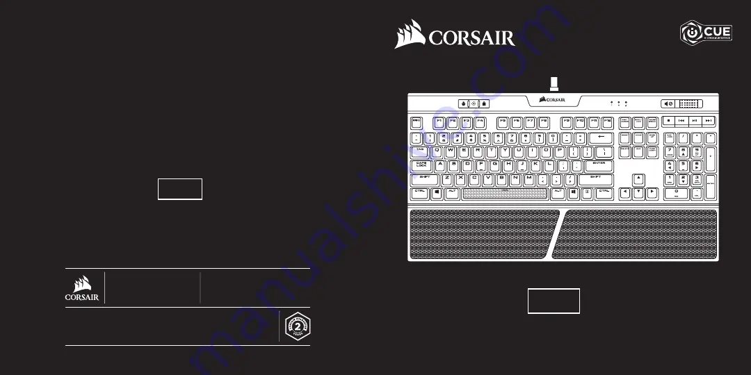 Corsair K70 RGB MK.2 Скачать руководство пользователя страница 1