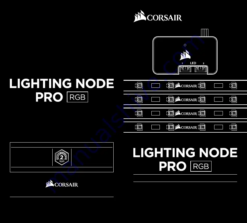 Corsair LIGHTING NODE PRO RGB Скачать руководство пользователя страница 1