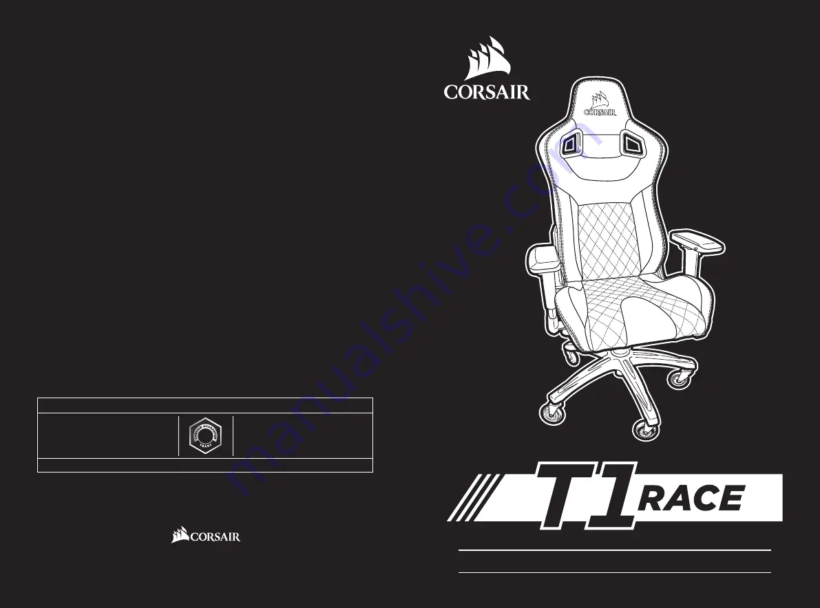 Corsair T1RACE Скачать руководство пользователя страница 1