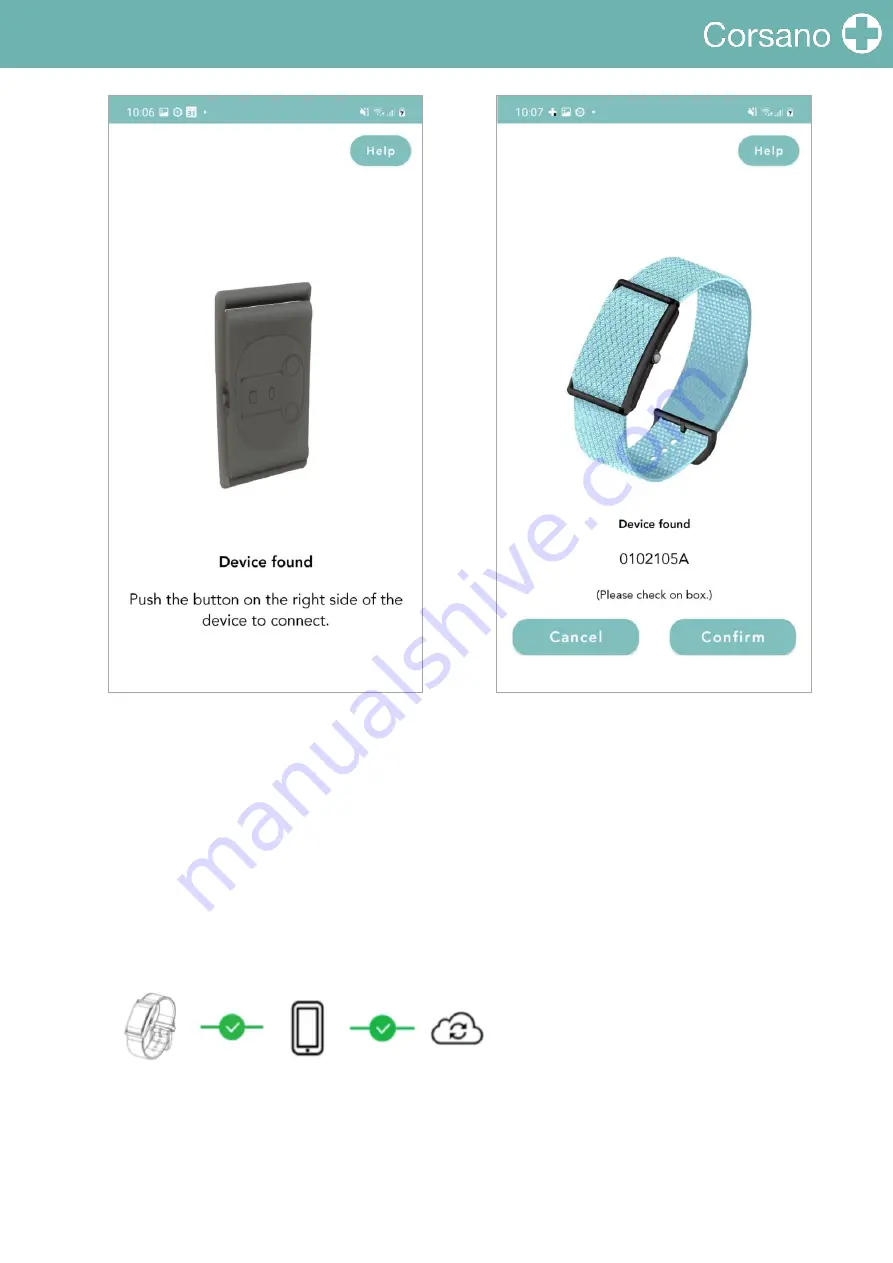 Corsano CardioWatch 287 Instruction Manual Download Page 20