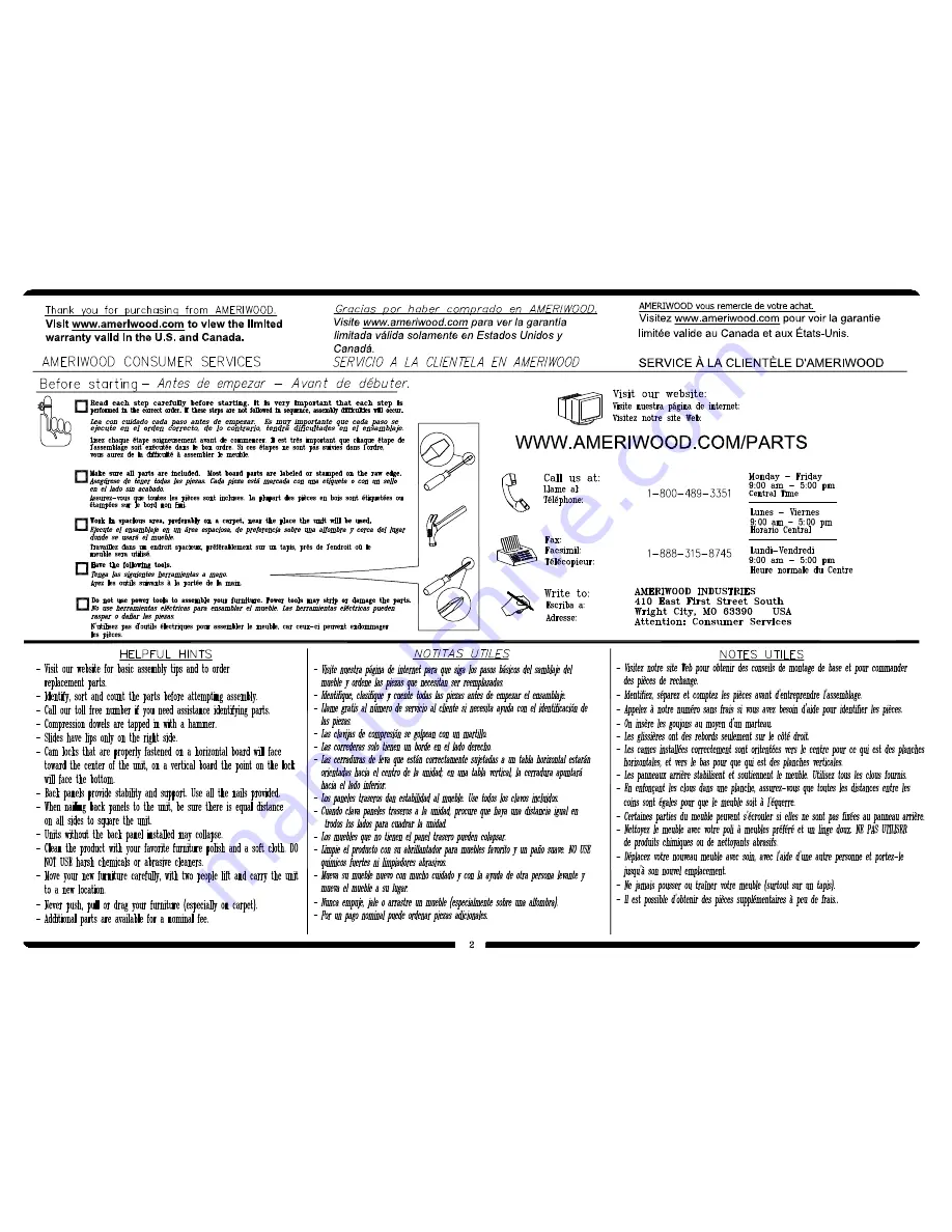 Cosco 5887218PCOM Manual Download Page 2