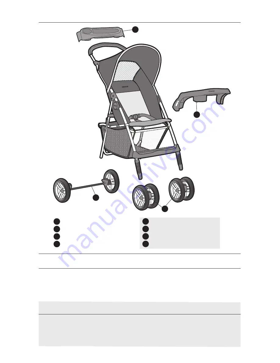 Cosco TR167 User Manual Download Page 4