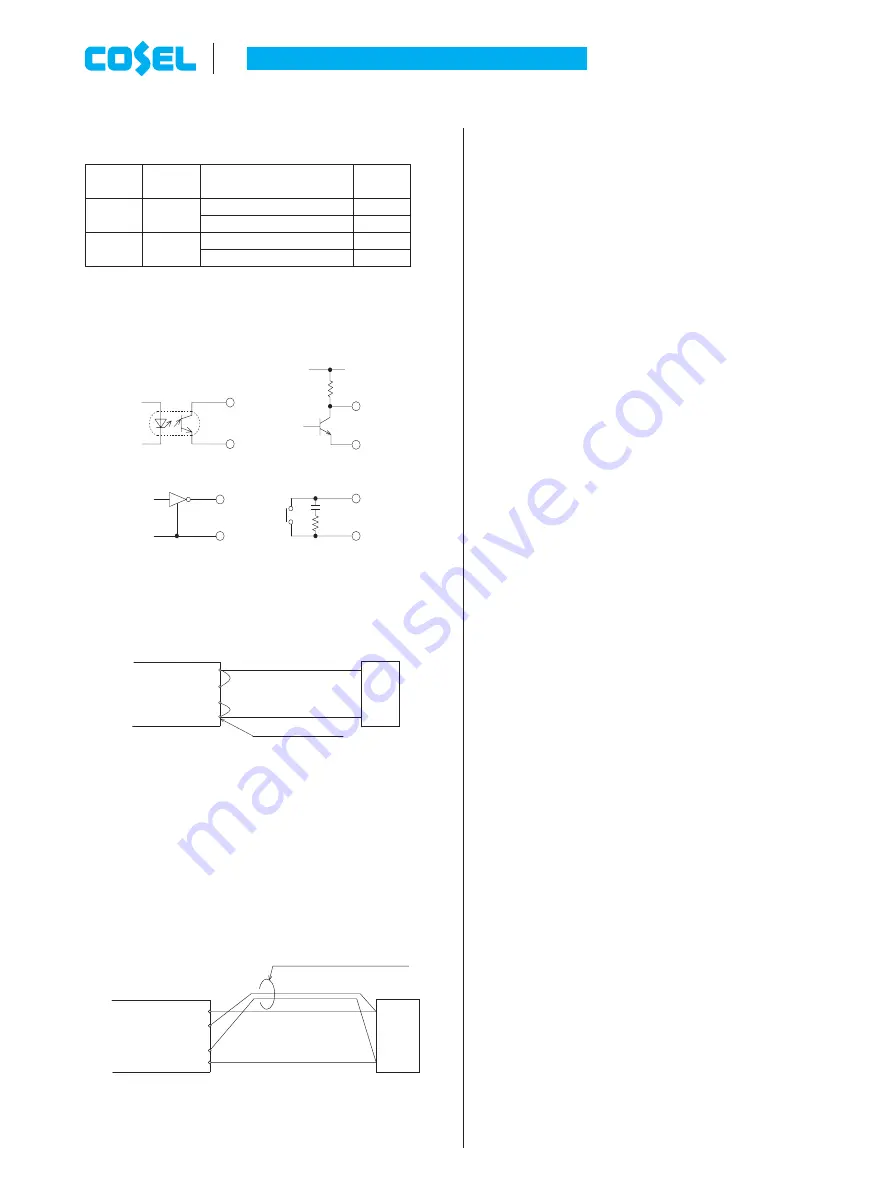 Cosel CHS12024 Instruction Manual Download Page 6