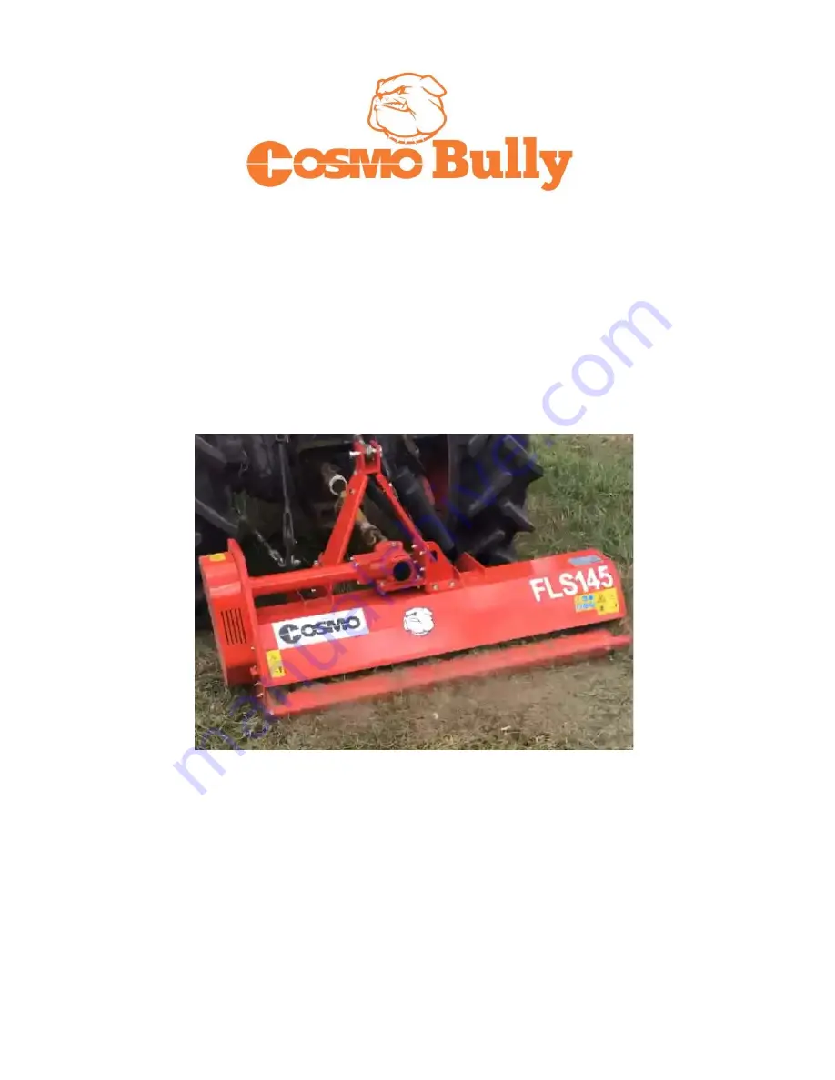 COSMO Bully FLS105 Operation Manual Download Page 1