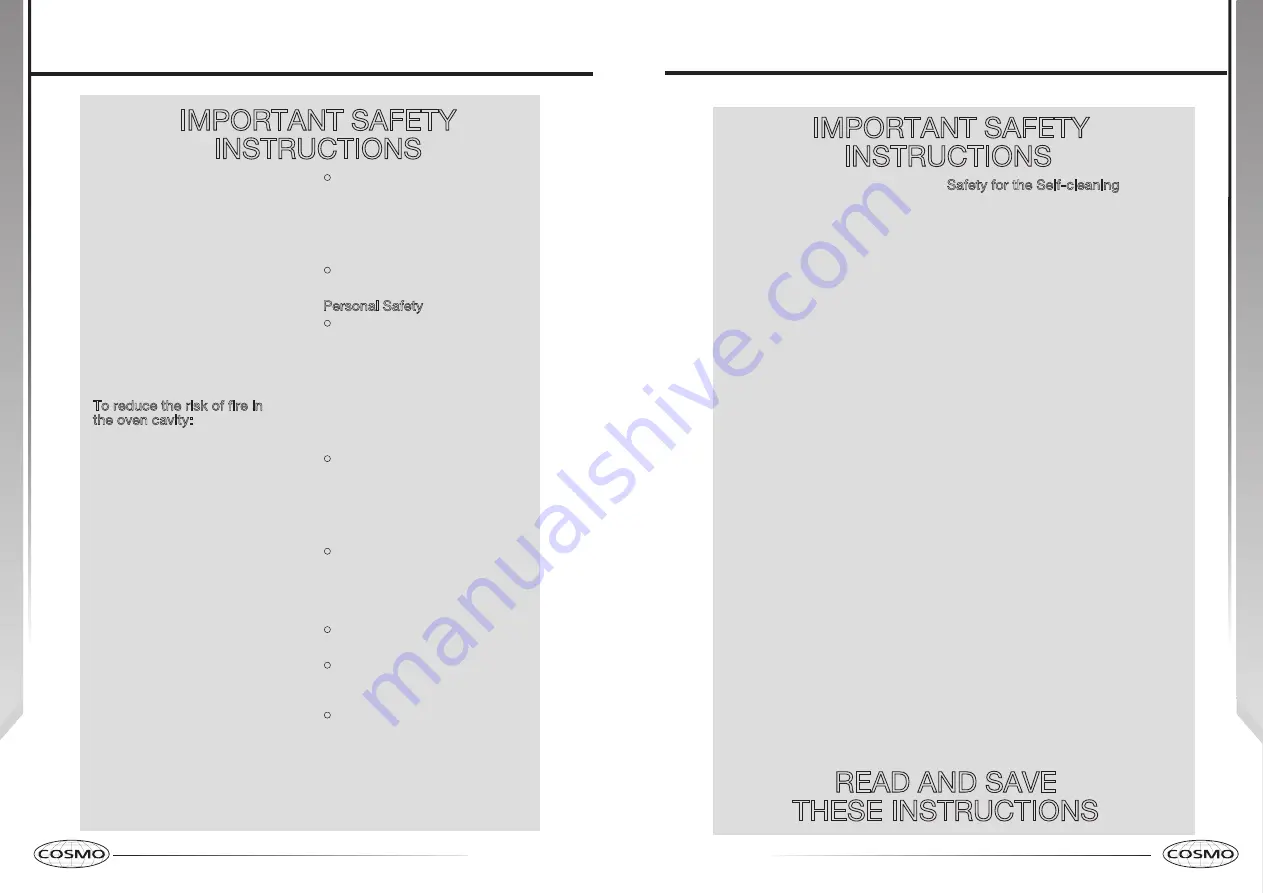 Cosmo 2320049 User Manual Download Page 4