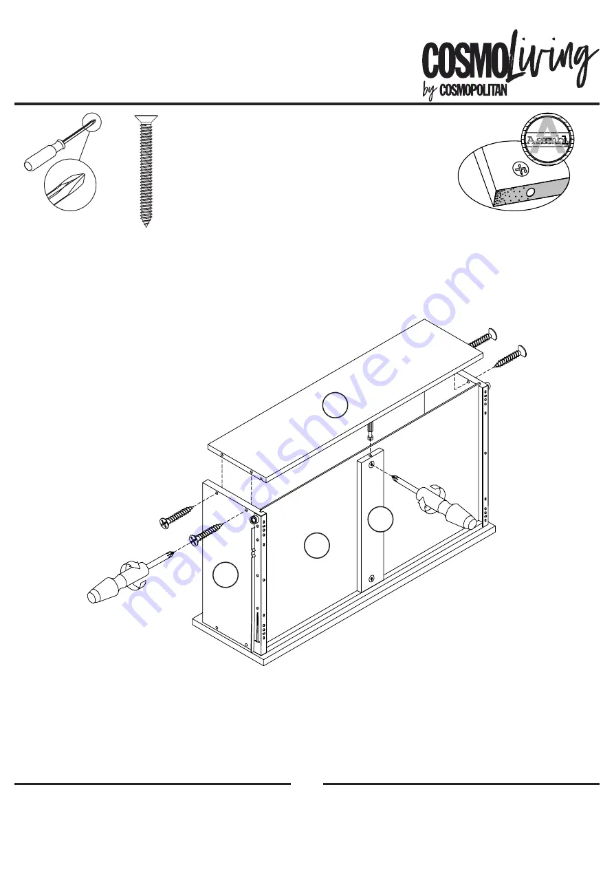 Cosmopolitan COSMOLiving 3640013COMCLUK Assembly Instructions Manual Download Page 19