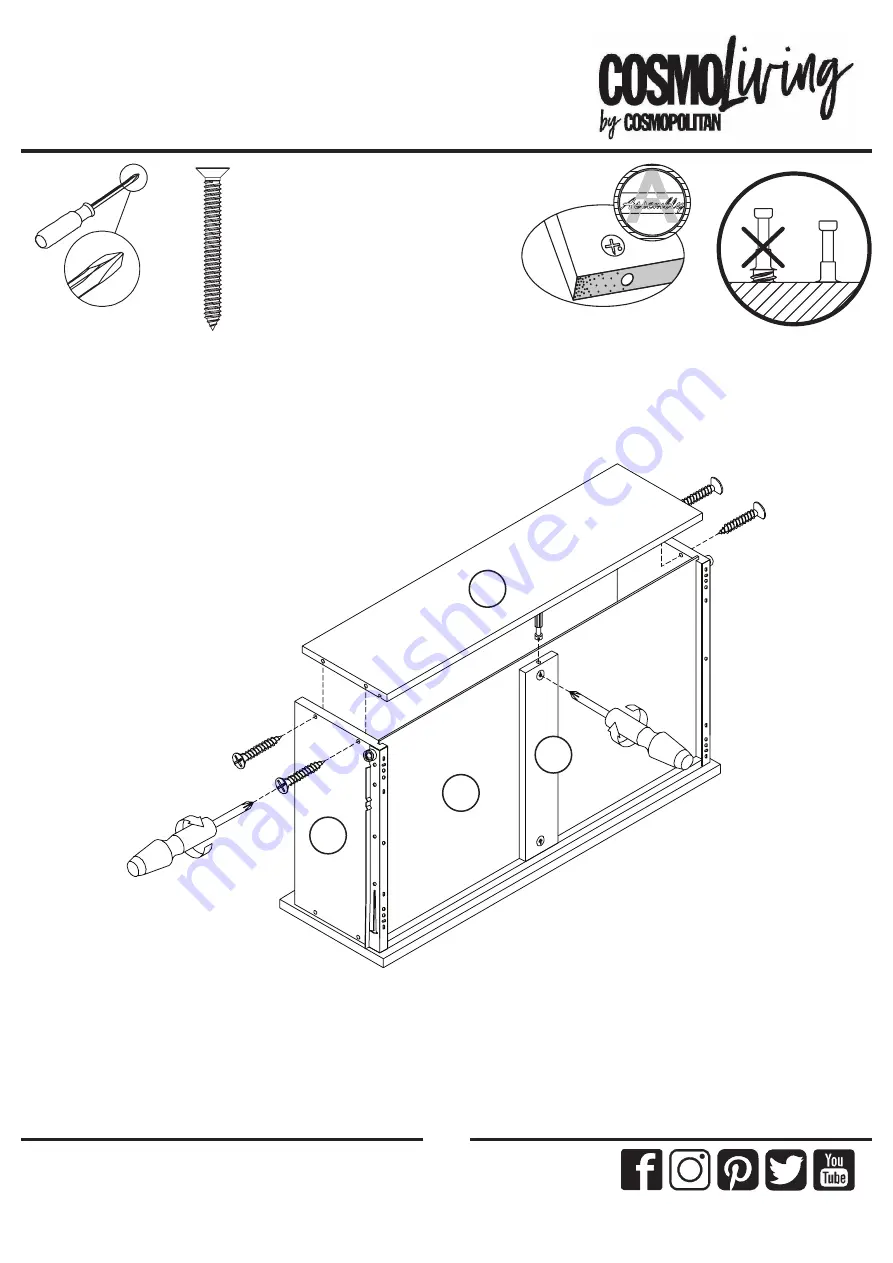 Cosmopolitan COSMOLiving Westerleigh 3642013COM Instruction Booklet Download Page 19