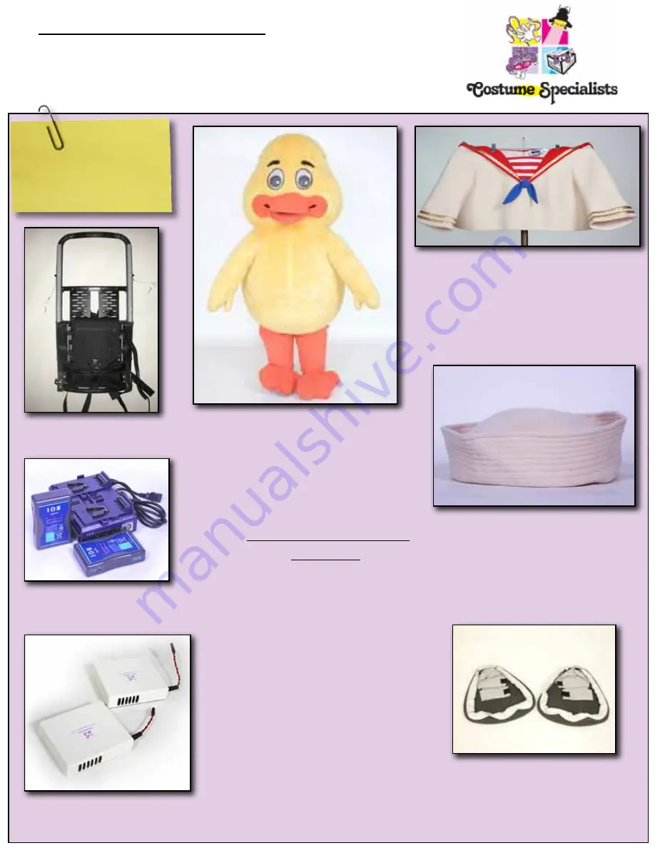 Costume Specialists Baby Duck Wearing Instructions Download Page 2