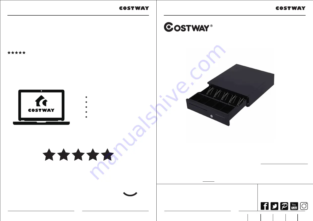 Costway 34759160 User Manual Download Page 9