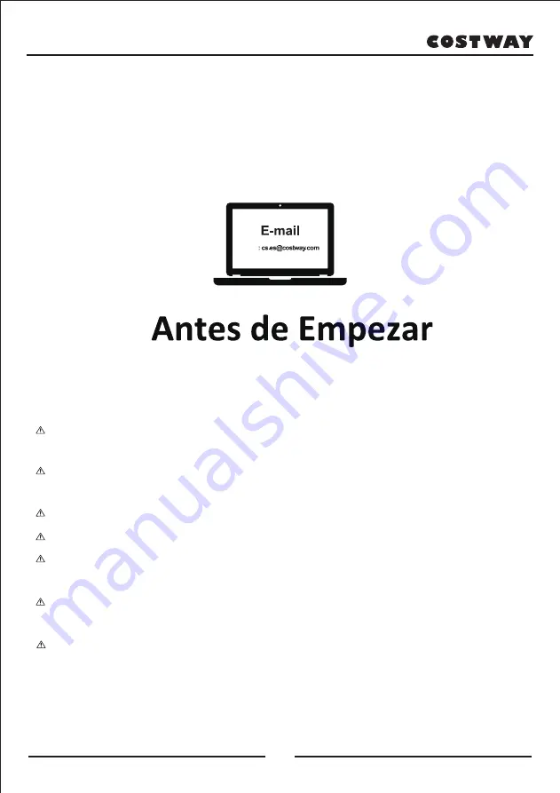 Costway 40381572 User Manual Download Page 14