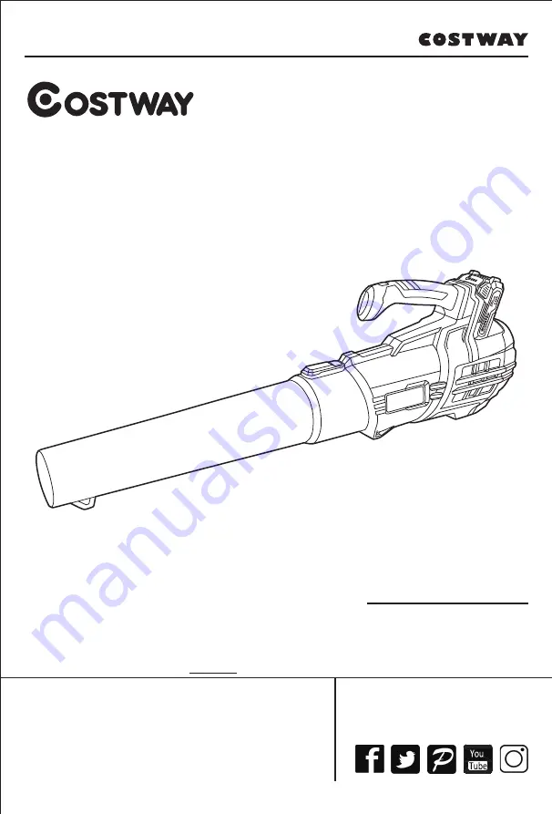 Costway 58706293 Скачать руководство пользователя страница 1