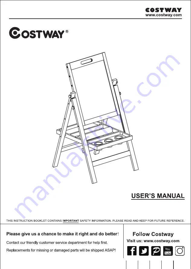 Costway 68109374 User Manual Download Page 1