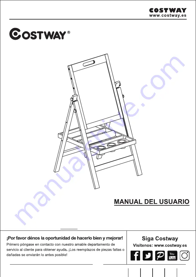 Costway 68109374 Скачать руководство пользователя страница 16