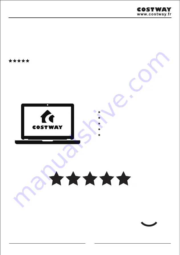 Costway 93864105 User Manual Download Page 13