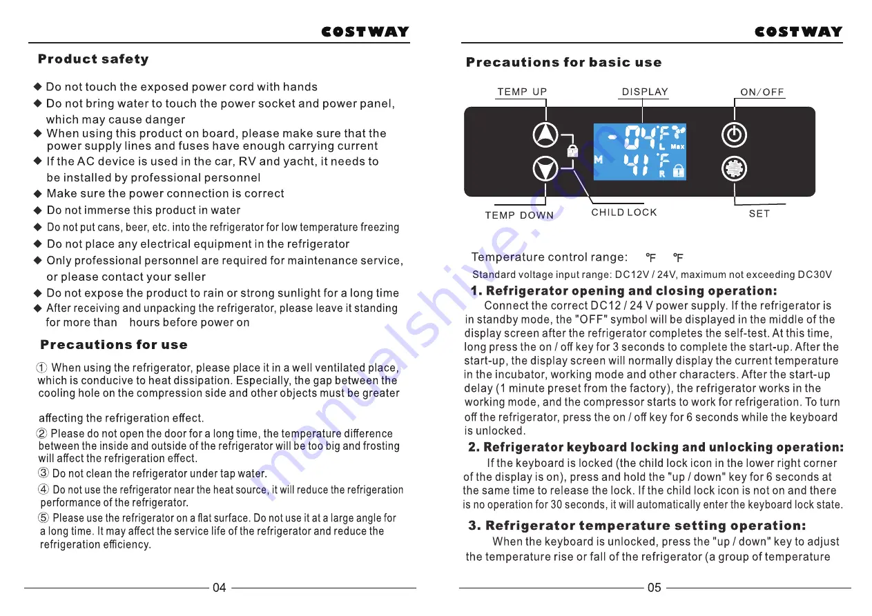 Costway AX10001US Скачать руководство пользователя страница 3