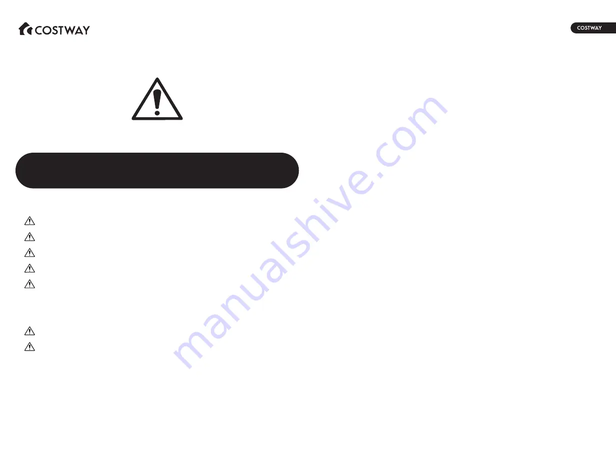 Costway BA1045 User Manual Download Page 2