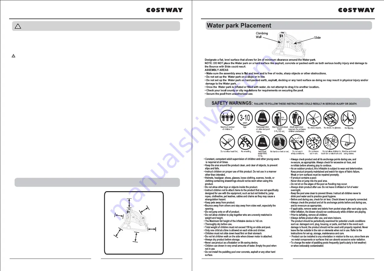 Costway BOUNTECH OP70147 Скачать руководство пользователя страница 3