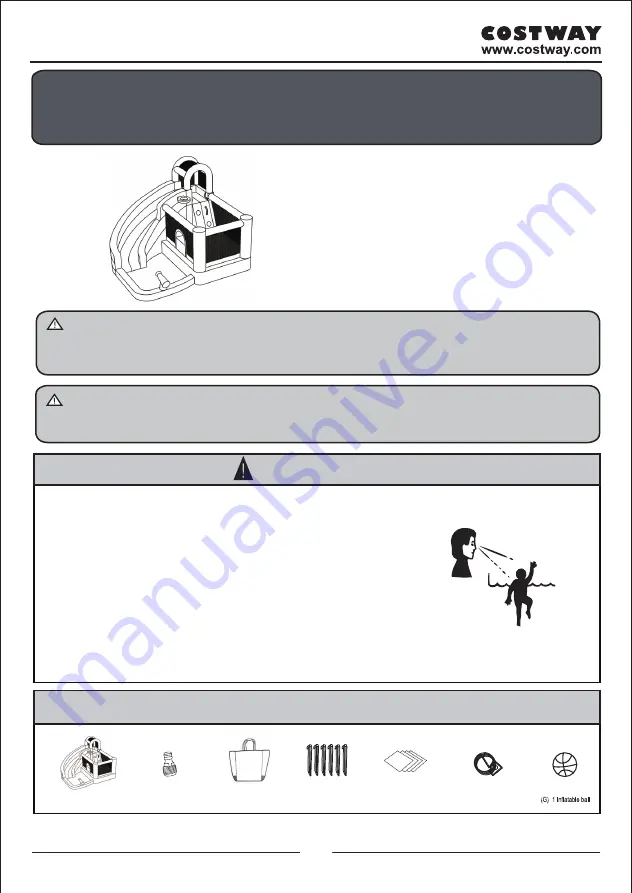 Costway BOUNTECH OP70410 Скачать руководство пользователя страница 3