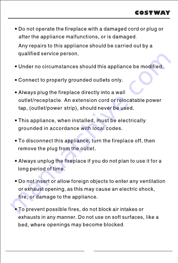 Costway EP24832US User Manual Download Page 5