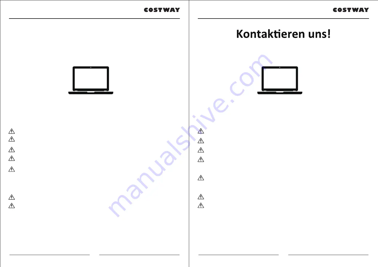 Costway GIANTEX GT2978 User Manual Download Page 3