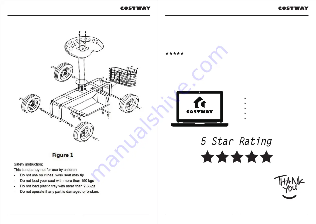 Costway GT3449 User Manual Download Page 3