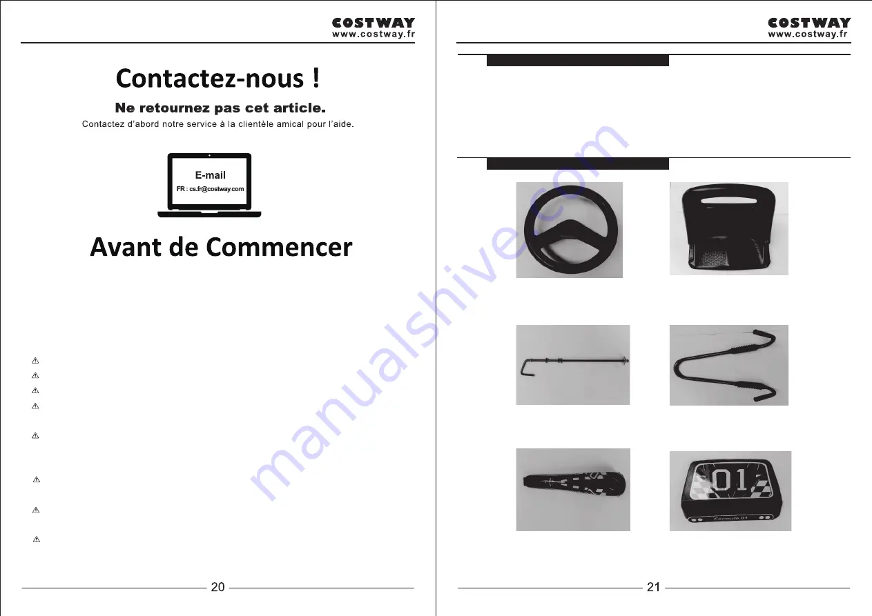 Costway honey joy TY283250 User Manual Download Page 11