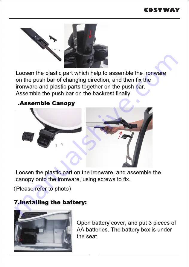 Costway honey joy TY327755 User Manual Download Page 6