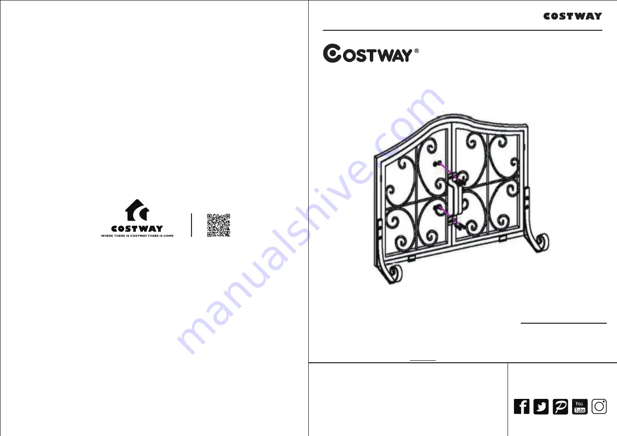 Costway HW61476 Скачать руководство пользователя страница 1