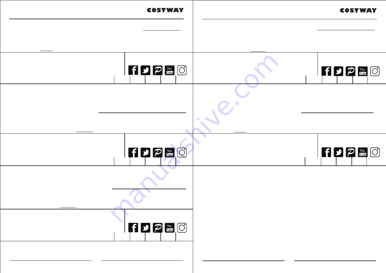 Costway HW63007 User Manual Download Page 2