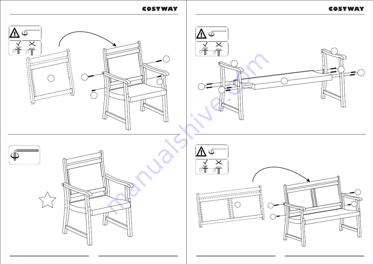 Costway HW67677 Скачать руководство пользователя страница 4