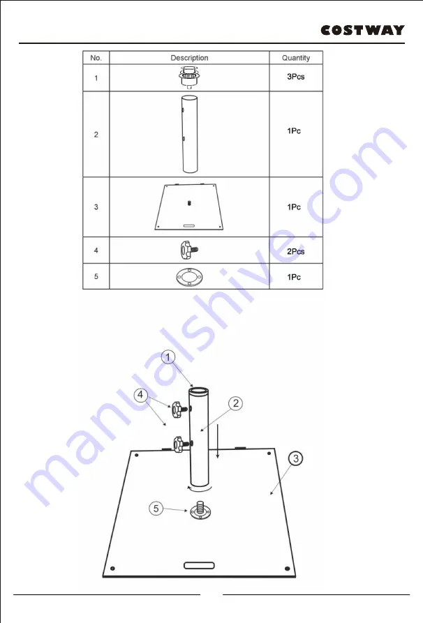 Costway JV10011 Скачать руководство пользователя страница 3