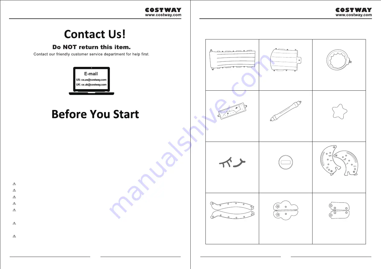 Costway Moon Slide Скачать руководство пользователя страница 2