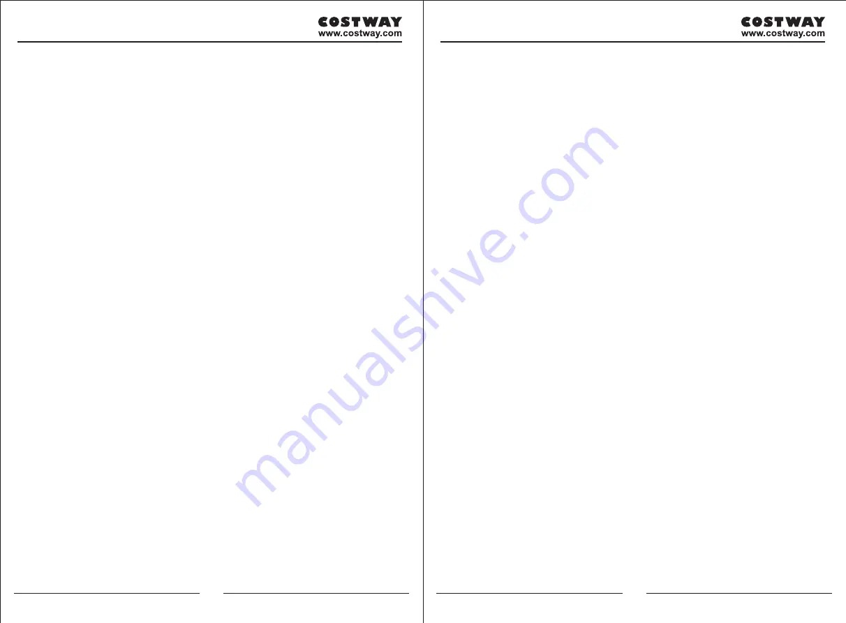 Costway MU70017 User Manual Download Page 13