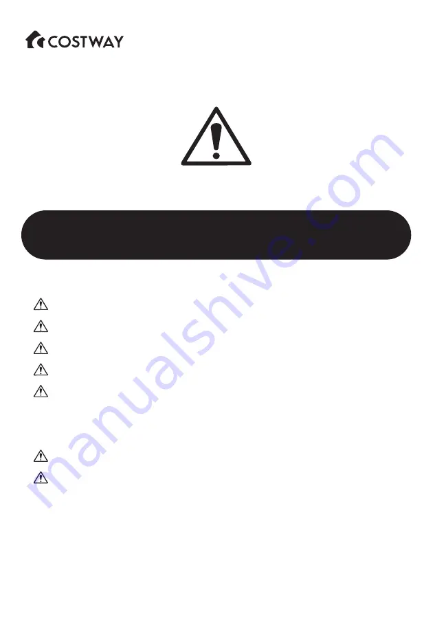 Costway NP10231 Скачать руководство пользователя страница 3