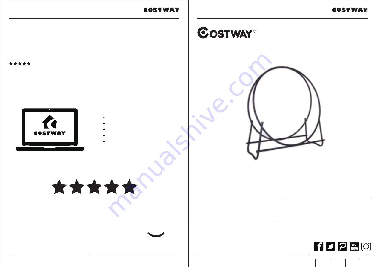 Costway OP3027 User Manual Download Page 5