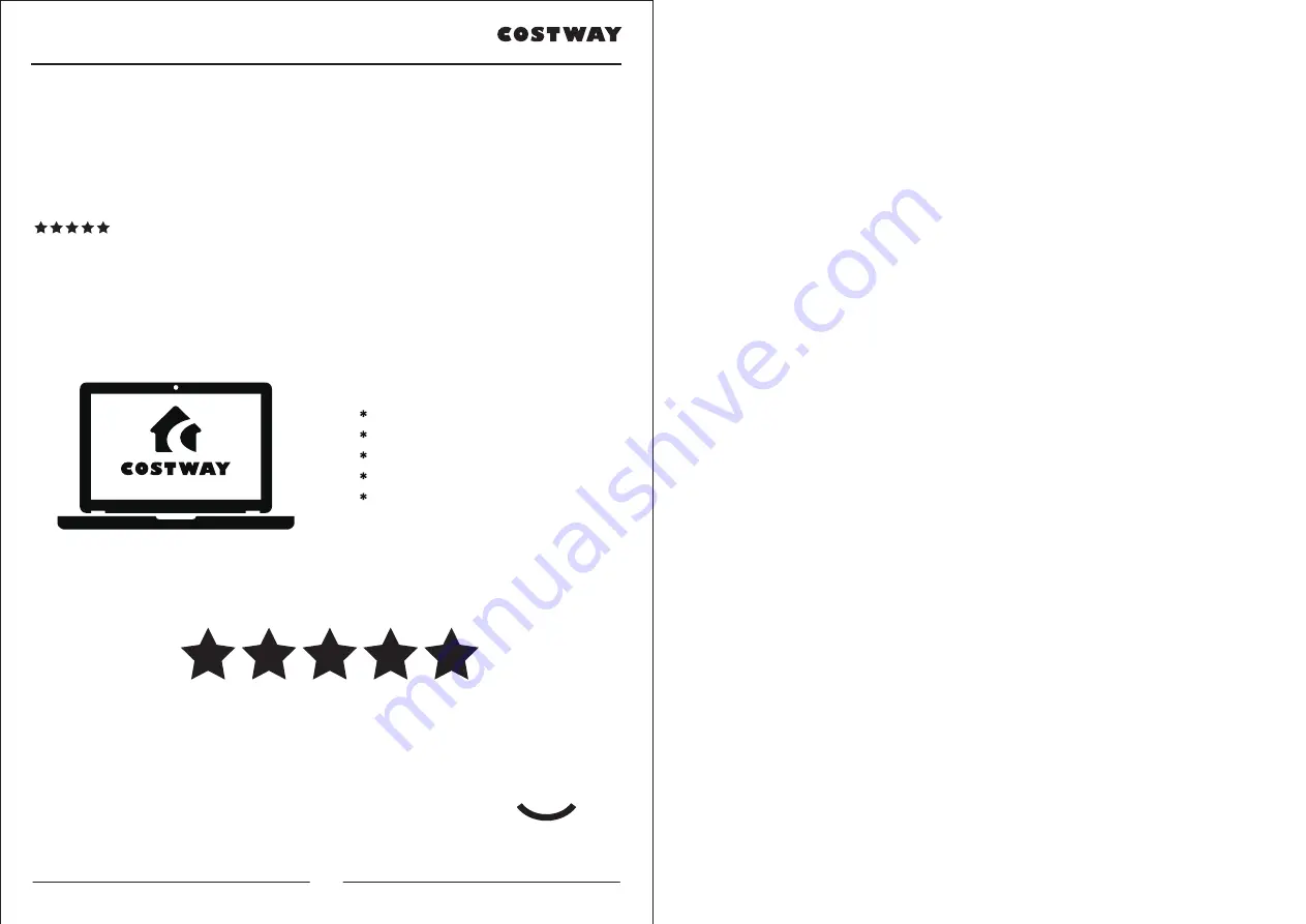 Costway OP3027 User Manual Download Page 11