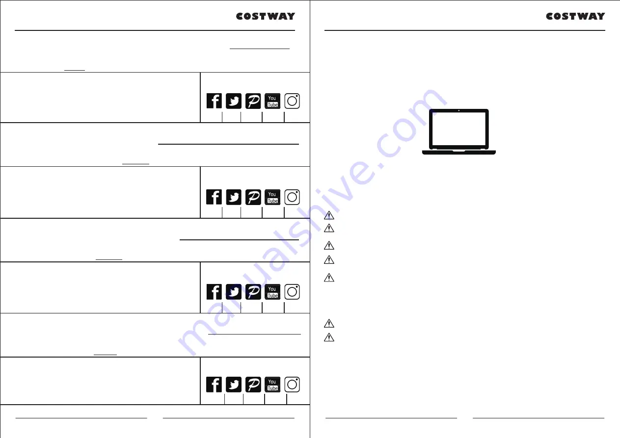 Costway OP3509 Скачать руководство пользователя страница 2