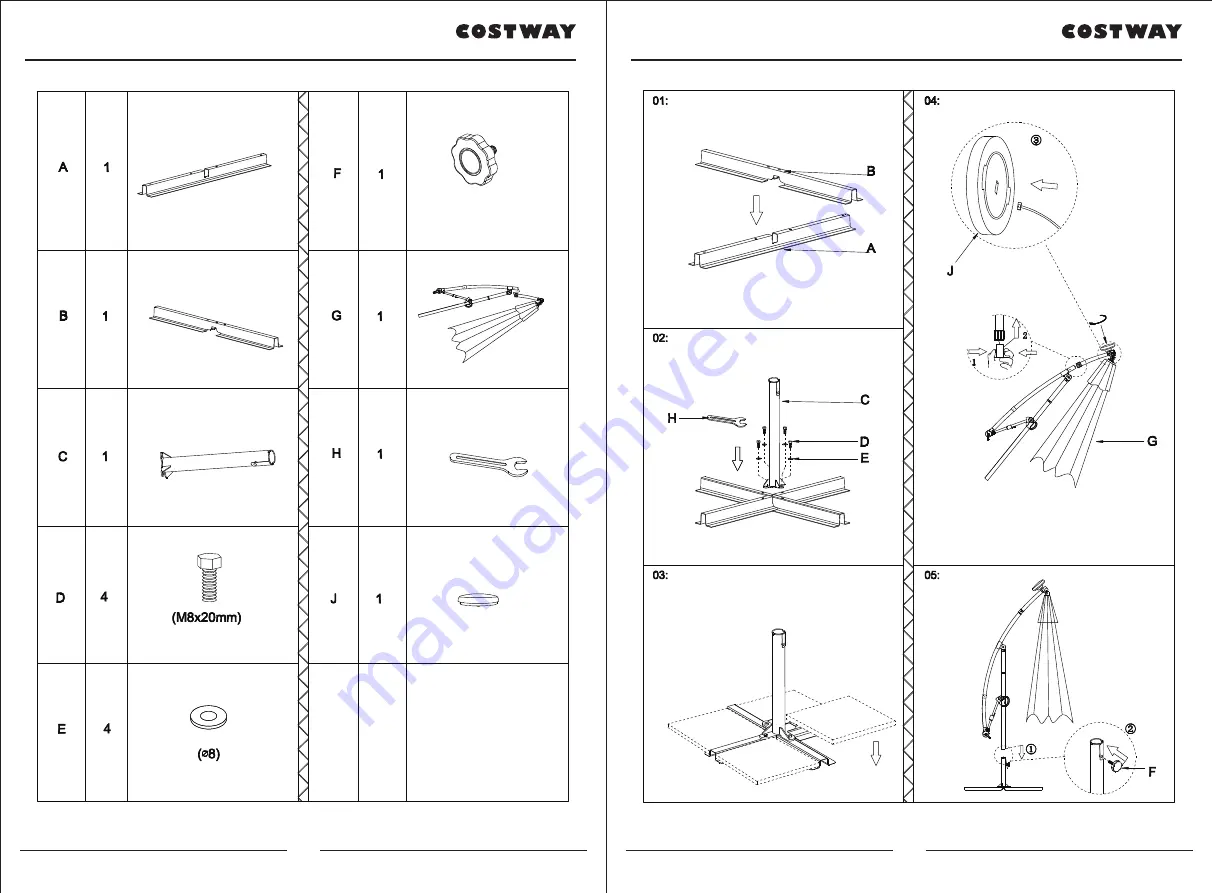 Costway OP70282 Скачать руководство пользователя страница 2