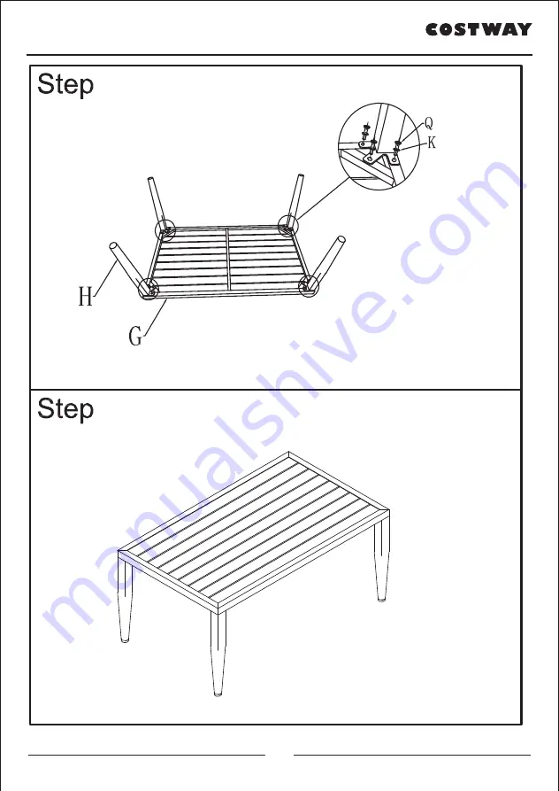 Costway PATIOJOY HW65783 Скачать руководство пользователя страница 7